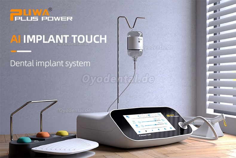 Pluspower®Ai Touch Zahnimplantat-Chirurgiesystem Bürstenloser Motor mit 20:1 Winkelstück